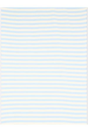 Telo mare in cotone blu e beige SAINT BARTH KIDS | FOUT01200657L